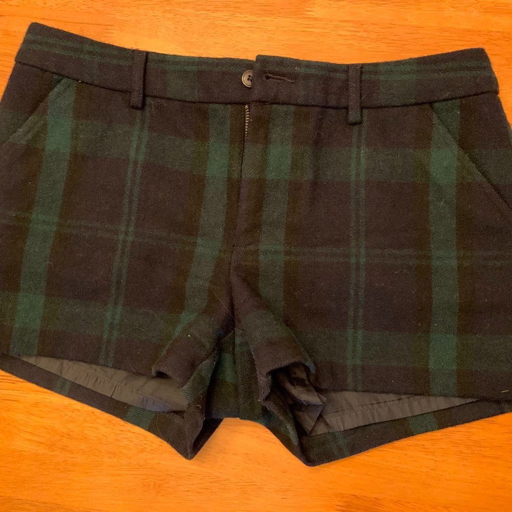 Gap Plaid Wool Shorts